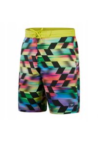 Speedo - Męskie Spodenki Kąpielowe Bondi Basin. Kolor: czarny, wielokolorowy. Styl: sportowy
