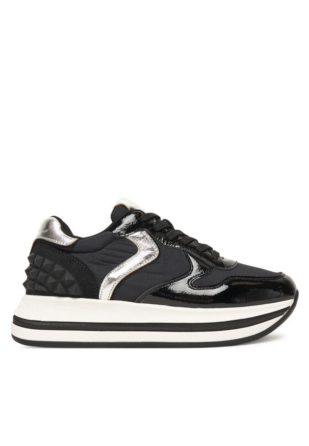 Voile Blanche Sneakersy Merry S. 2019126-06 Czarny. Kolor: czarny. Materiał: skóra, lakier