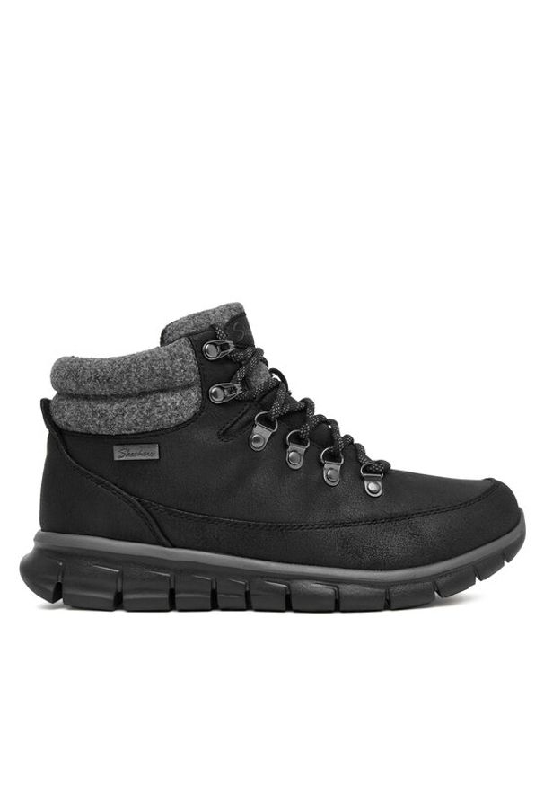 skechers - Skechers Trekkingi Synergy 167425/BLK Czarny. Kolor: czarny. Materiał: skóra