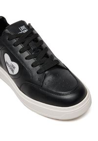 Love Moschino - LOVE MOSCHINO Sneakersy JA15154G1MIA100A Czarny. Kolor: czarny. Materiał: skóra