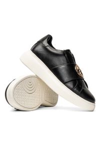 Sneakersy skórzane damskie czarne U.S. Polo Assn. CARDI005W/2L1. Kolor: czarny. Materiał: skóra. Sezon: jesień, lato