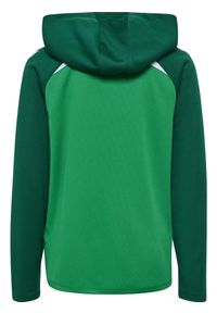 Dziecięca bluza dresowa z kapturem Hummel Lead 2.0. Typ kołnierza: kaptur. Kolor: zielony. Materiał: dresówka