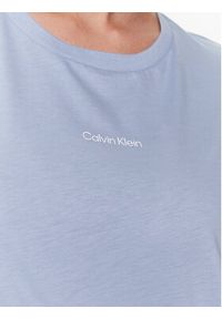 Calvin Klein Jeans T-Shirt Micro Logo K20K205454 Niebieski Regular Fit. Kolor: niebieski. Materiał: bawełna #5
