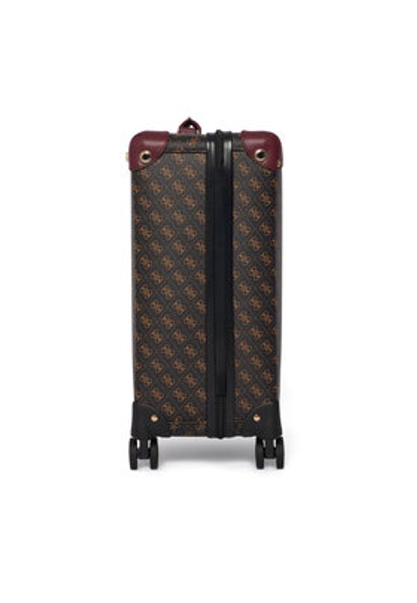 Guess Walizka kabinowa Latona Travel TWLQ92 11983 Brązowy. Kolor: brązowy. Materiał: skóra