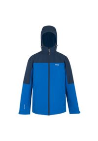 Regatta - Męska Wodoodporna Kurtka Ocieplana Thornridge. Kolor: niebieski, wielokolorowy, zielony. Sport: turystyka piesza #1