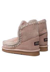 Mou Śniegowce Eskimo 18 FW101001A Różowy. Kolor: różowy. Materiał: zamsz, skóra #3