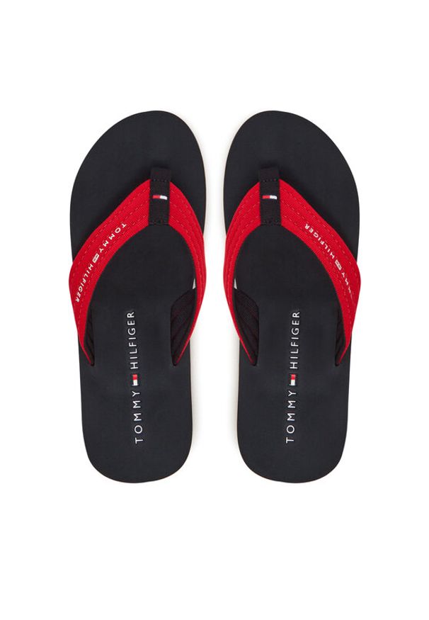 TOMMY HILFIGER - Tommy Hilfiger Japonki Nyc Beach Sandal FM0FM05437 Czerwony. Kolor: czerwony. Materiał: materiał