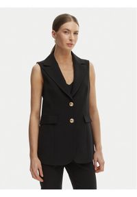 Rinascimento Kamizelka garniturowa CFC0128645003 Czarny Regular Fit. Kolor: czarny. Materiał: syntetyk #1