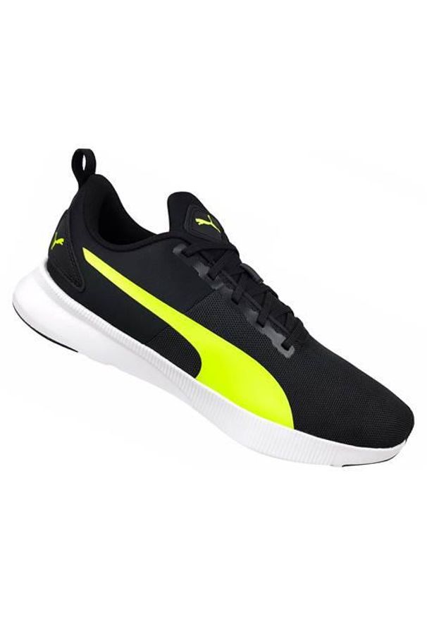 Buty treningowe męskie Puma Flyer Runner Mesh. Zapięcie: sznurówki. Kolor: czarny. Materiał: guma, materiał, tkanina, syntetyk. Szerokość cholewki: normalna