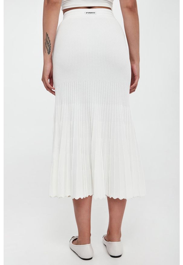 Pinko - Spódnica prążkowana midi Las Palmas PINKO. Materiał: prążkowany