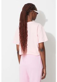 Ellesse t-shirt bawełniany kolor różowy SGK13290-011. Okazja: na co dzień. Kolor: różowy. Materiał: bawełna. Wzór: gładki. Styl: casual #2