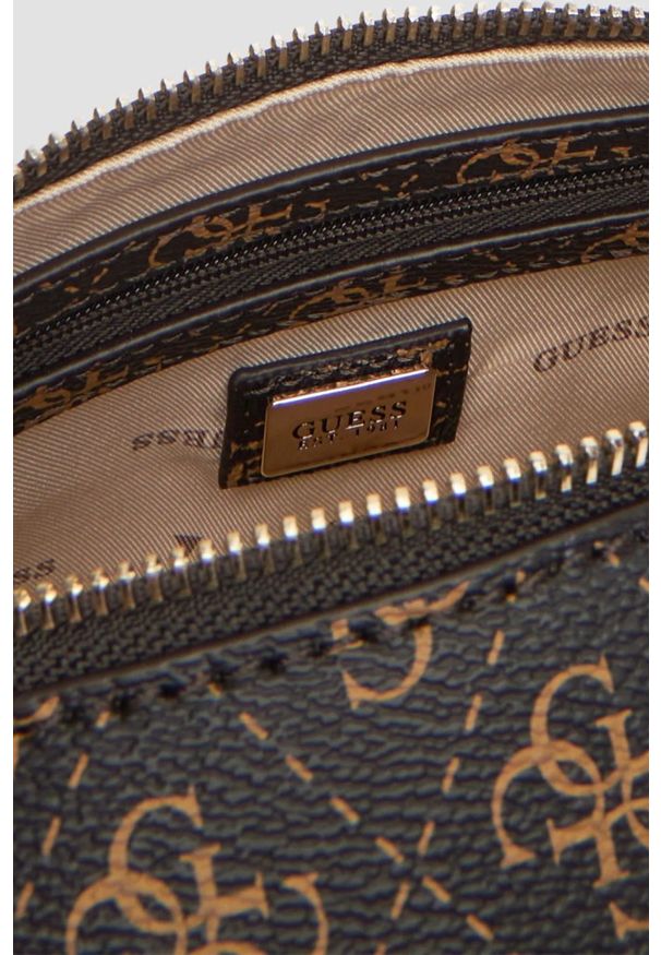 Guess - GUESS Brązowa torebka damska Noelle II. Kolor: brązowy. Materiał: skórzane