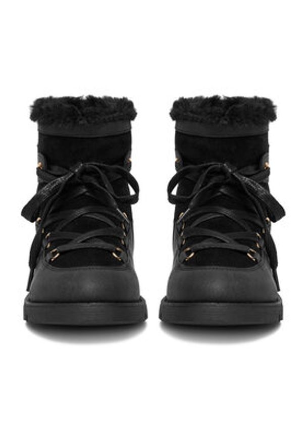 DeeZee Śniegowce 17125-1-BLACK PU Czarny. Kolor: czarny. Materiał: materiał