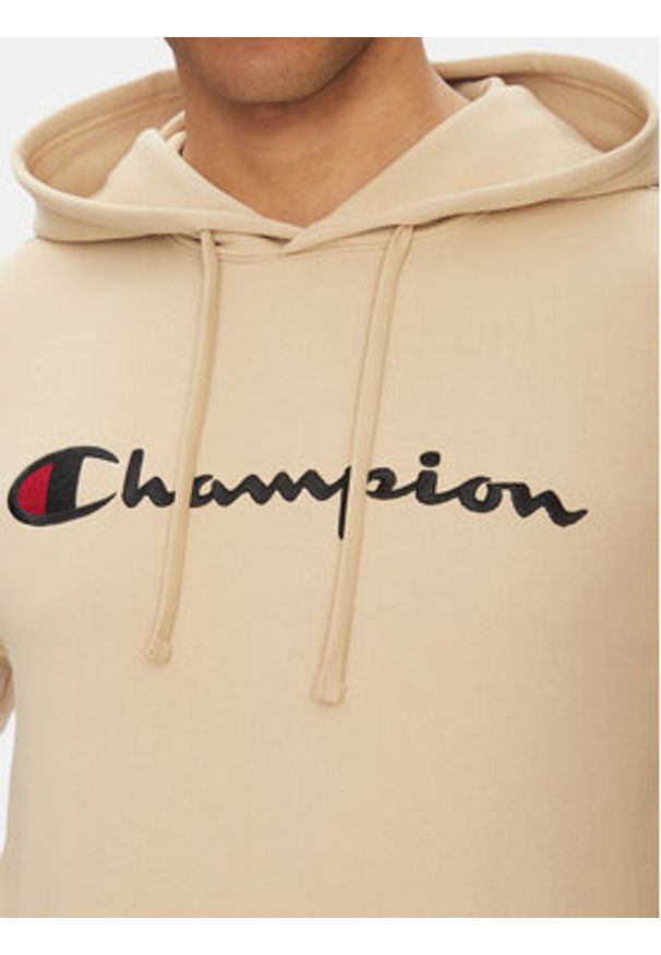 Champion Bluza 220726 Beżowy Regular Fit. Kolor: beżowy. Materiał: syntetyk