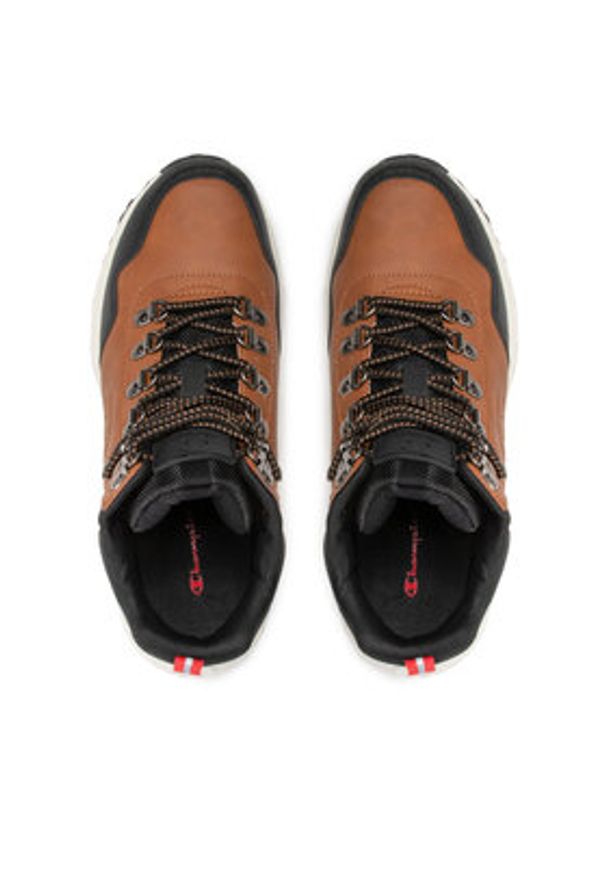 Champion Sneakersy Climb Rx Mid S21924-CHA-MS053 Brązowy. Kolor: brązowy. Materiał: skóra