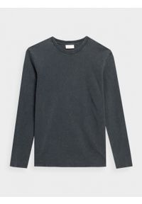 outhorn - Longsleeve gładki męski. Okazja: na co dzień. Materiał: dzianina, jersey, bawełna. Długość rękawa: długi rękaw. Wzór: gładki. Styl: casual, klasyczny #1