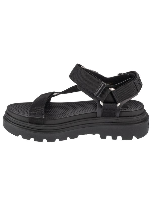 Palladium - Sandały damskie, Pallacruise Strap. Kolor: czarny. Materiał: guma, syntetyk, materiał
