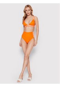 Stella McCartney Góra od bikini Sporty Logo S7BY81570.84012 Pomarańczowy. Kolor: pomarańczowy. Materiał: syntetyk #3