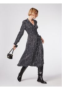 Simple Sukienka koszulowa SUD514-03 Czarny Regular Fit. Kolor: czarny. Materiał: wiskoza. Typ sukienki: koszulowe #5