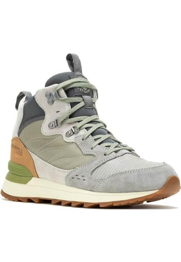 Buty do chodzenia męskie Merrell Alpine 83. Zapięcie: sznurówki. Kolor: szary, wielokolorowy. Materiał: guma, tkanina, materiał, syntetyk, zamsz. Szerokość cholewki: normalna. Sport: turystyka piesza