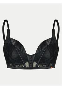 Hunkemöller Biustonosz push-up Allura 204540 Czarny. Kolor: czarny. Materiał: syntetyk. Rodzaj stanika: push-up