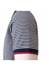 Męska Koszulka Polo - Pako Jeans - Granatowy Prążek. Okazja: na co dzień. Typ kołnierza: polo. Kolor: niebieski. Materiał: bawełna. Wzór: prążki, paski. Styl: casual #3