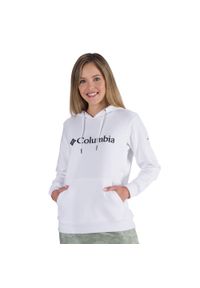columbia - Bluza trekkingowa damska Columbia Logo. Typ kołnierza: kaptur. Kolor: biały