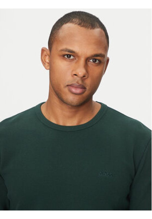 BOSS Longsleeve Tempesto 50520725 Zielony Regular Fit. Kolor: zielony. Materiał: bawełna. Długość rękawa: długi rękaw