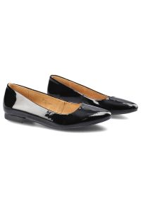 Czarne Baleriny Maciejka Damskie Wygodne Półbuty. Okazja: na co dzień. Kolor: czarny. Materiał: skóra, lakier. Styl: casual, klasyczny #7