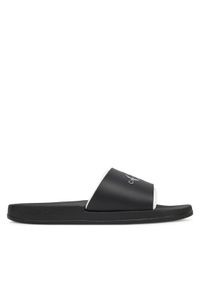 Calvin Klein Jeans Klapki Slide Rubber Neoprene Monologo YM0YM00361 Czarny. Kolor: czarny