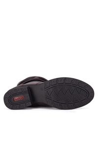 Rieker Botki Z9583-35 Bordowy. Kolor: czerwony. Materiał: materiał #4