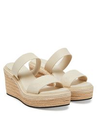 Calvin Klein Espadryle Wedge Sandal 50 - He HW0HW02375 Écru. Materiał: skóra #5