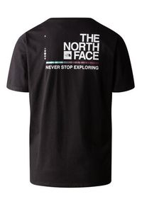 The North Face T-Shirt Foundation Graphic NF0A86XN Czarny Regular Fit. Kolor: czarny. Materiał: syntetyk, bawełna