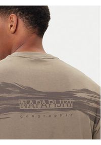 Napapijri T-Shirt S-Back Graphic NP0A88SU Beżowy Regular Fit. Kolor: beżowy. Materiał: bawełna #4