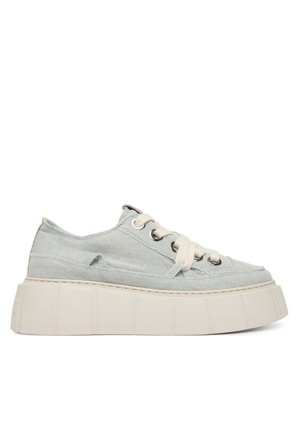 Inuikii Sneakersy Matilda Frayed 1001-001-0181 Niebieski jasny. Kolor: niebieski. Materiał: materiał