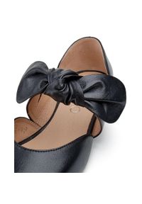 Marco Shoes Czarne baleriny 1531P z czarną kokardką. Kolor: czarny