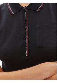 TOMMY HILFIGER - Tommy Hilfiger Sukienka codzienna Slim RWb Tipping Polo 1/2SLV DRS WW0WW42114 Granatowy Slim Fit. Okazja: na co dzień. Typ kołnierza: polo. Kolor: niebieski. Materiał: bawełna. Typ sukienki: proste. Styl: casual #4