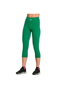 NESSI SPORTSWEAR - Legginsy 3/4 multisportowe Damskie Nessi Sportswear Ultra Oddychające. Kolor: zielony #1