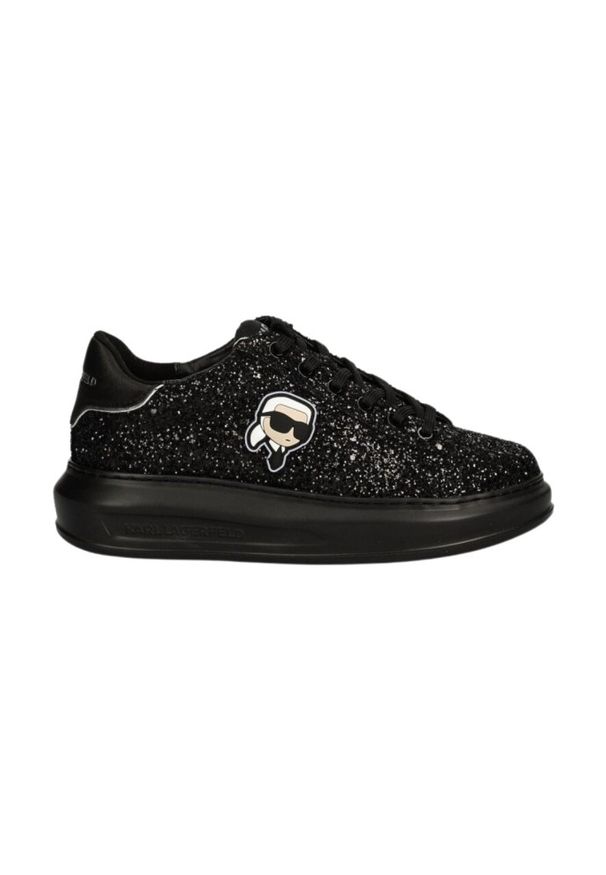 Karl Lagerfeld - KARL LAGERFELD Czarne sneakersy KAPRI Karl NFT Lo Lace, Rozmiar 39. Kolor: czarny