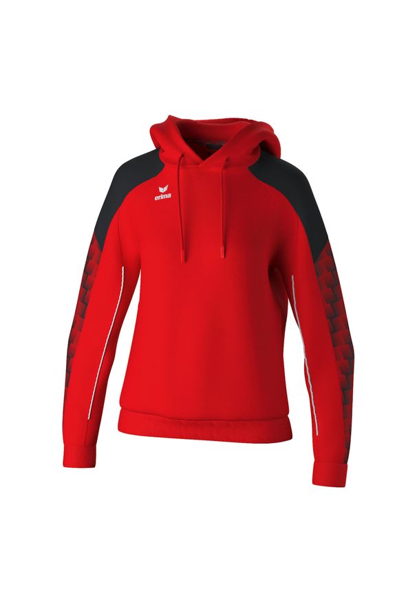 ERIMA - Bluza damska z kapturem Erima Evo Star. Typ kołnierza: kaptur. Kolor: czerwony, wielokolorowy, czarny. Materiał: materiał, polar. Długość rękawa: raglanowy rękaw. Sezon: zima