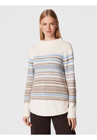 Olsen Sweter Henny 11003810 Beżowy Regular Fit. Kolor: beżowy. Materiał: bawełna #1