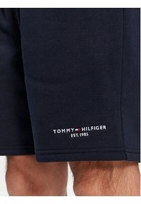 TOMMY HILFIGER - Tommy Hilfiger Szorty sportowe Logo MW0MW34201 Granatowy Regular Fit. Kolor: niebieski. Materiał: bawełna, syntetyk. Styl: sportowy