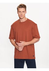 Blend T-Shirt 20715027 Brązowy Relaxed Fit. Kolor: brązowy. Materiał: bawełna