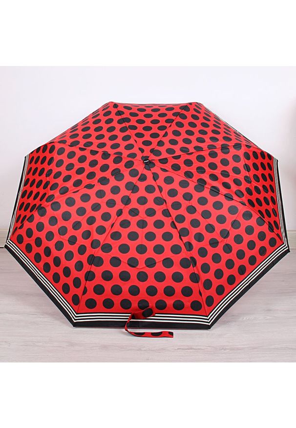 Parasol składany DOPPLER PA142 czerwony. Kolor: czerwony. Materiał: materiał