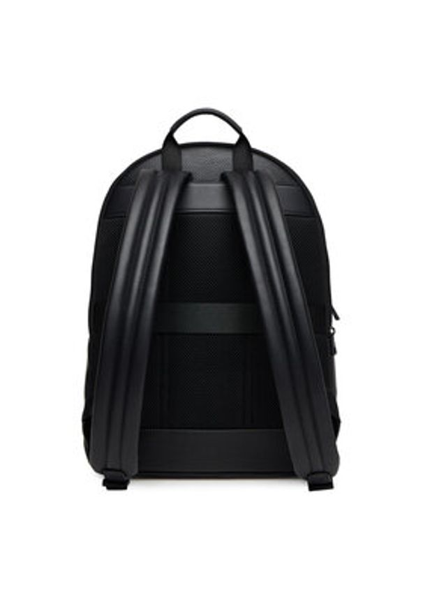 TOMMY HILFIGER - Tommy Hilfiger Plecak Th Monogram Backpack AM0AM13834 Czarny. Kolor: czarny. Materiał: skóra