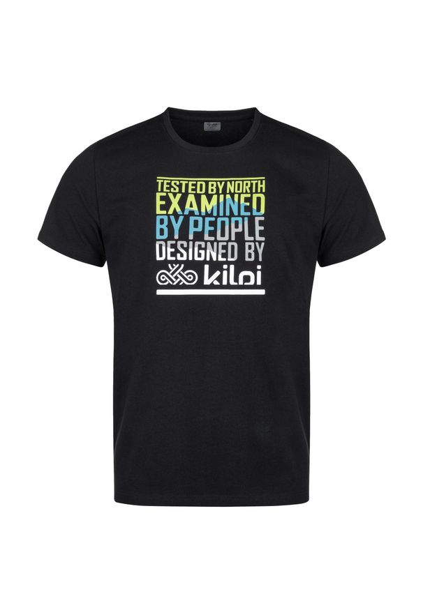 Męski bawełniany t-shirt Kilpi TYPON-M. Kolor: czarny. Materiał: bawełna
