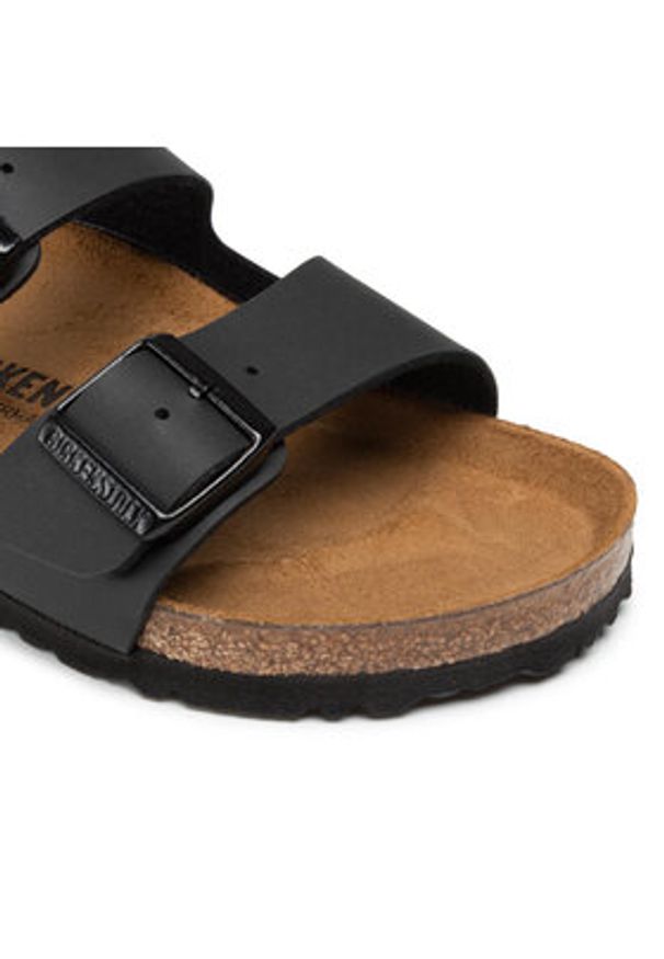 Birkenstock Klapki Arizona Birko-Flor 051791 Czarny. Kolor: czarny. Materiał: skóra