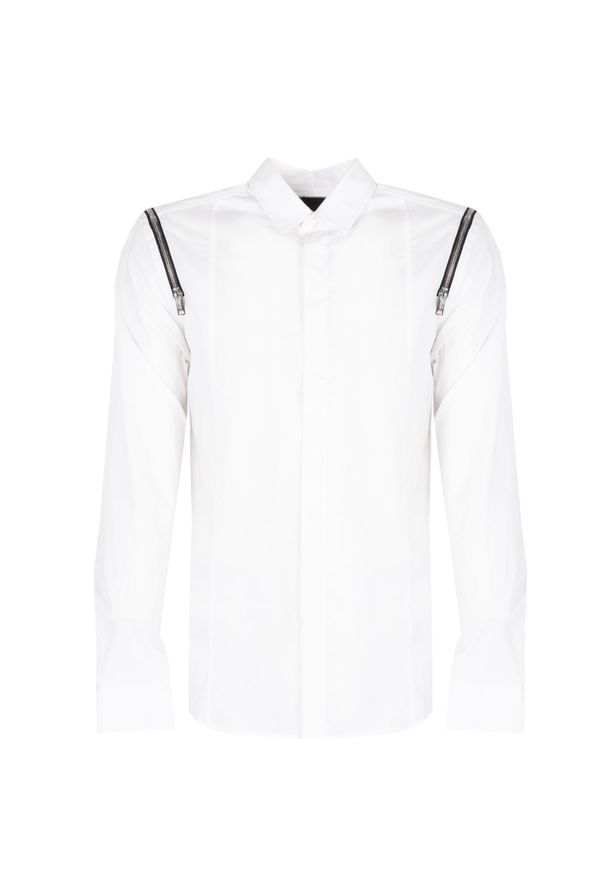 Les Hommes Koszula "Classic" | LBS1004439U | Mężczyzna | Biały. Okazja: na co dzień. Typ kołnierza: kołnierzyk klasyczny. Kolor: biały. Materiał: elastan, bawełna. Styl: casual, klasyczny, elegancki