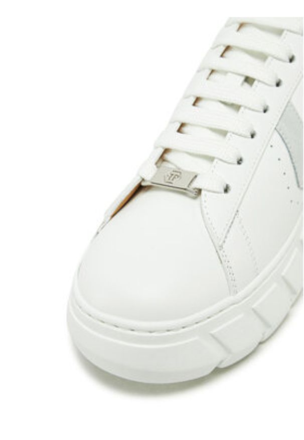 Philipp Plein - PHILIPP PLEIN Sneakersy SAES USC0698 PLE075 Biały. Kolor: biały. Materiał: skóra