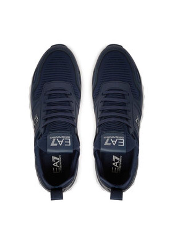 EA7 Emporio Armani Sneakersy X8X175 XK380 U060 Granatowy. Kolor: niebieski. Materiał: materiał